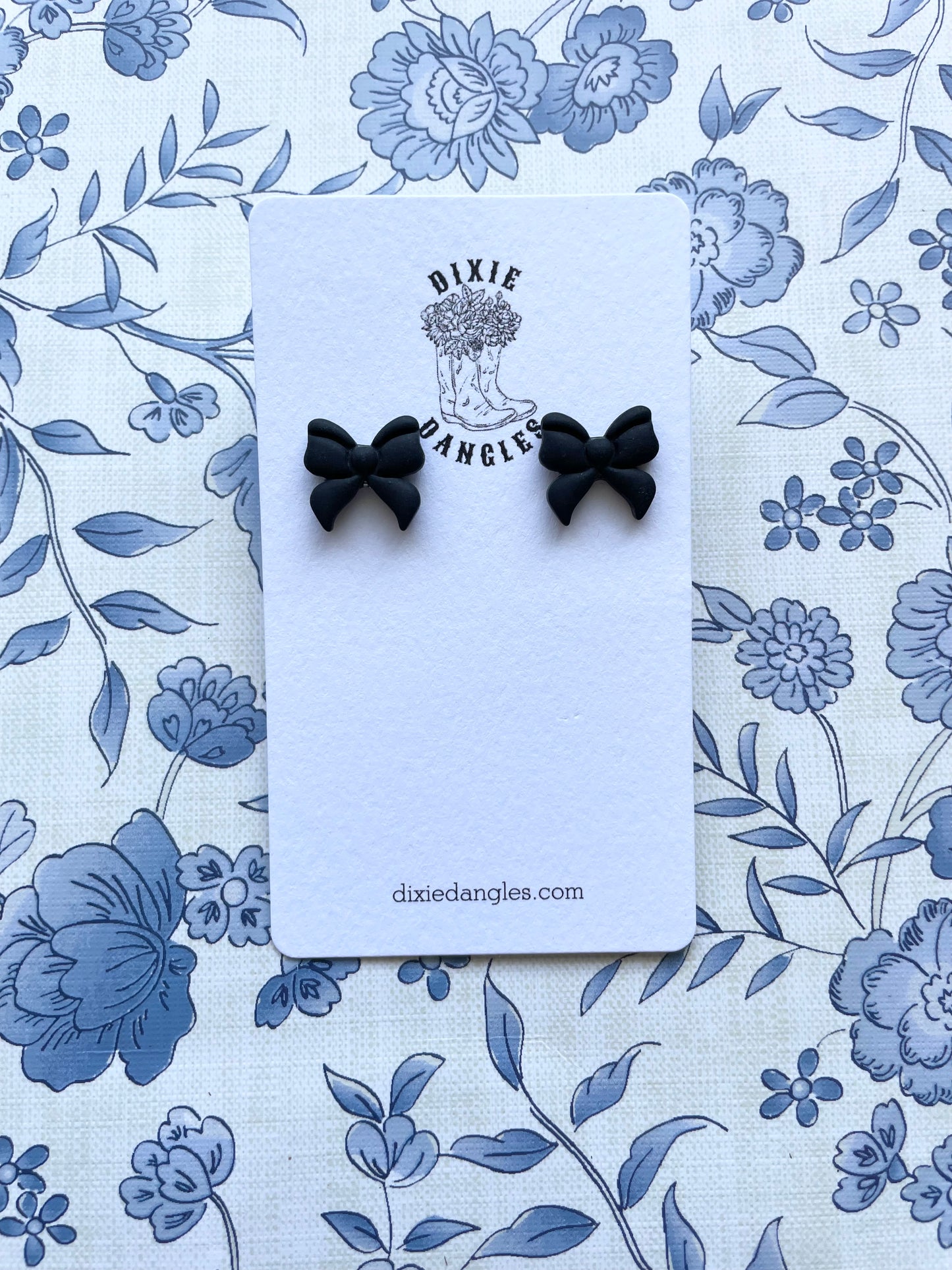 “Black Tie” Bow Studs - Mini