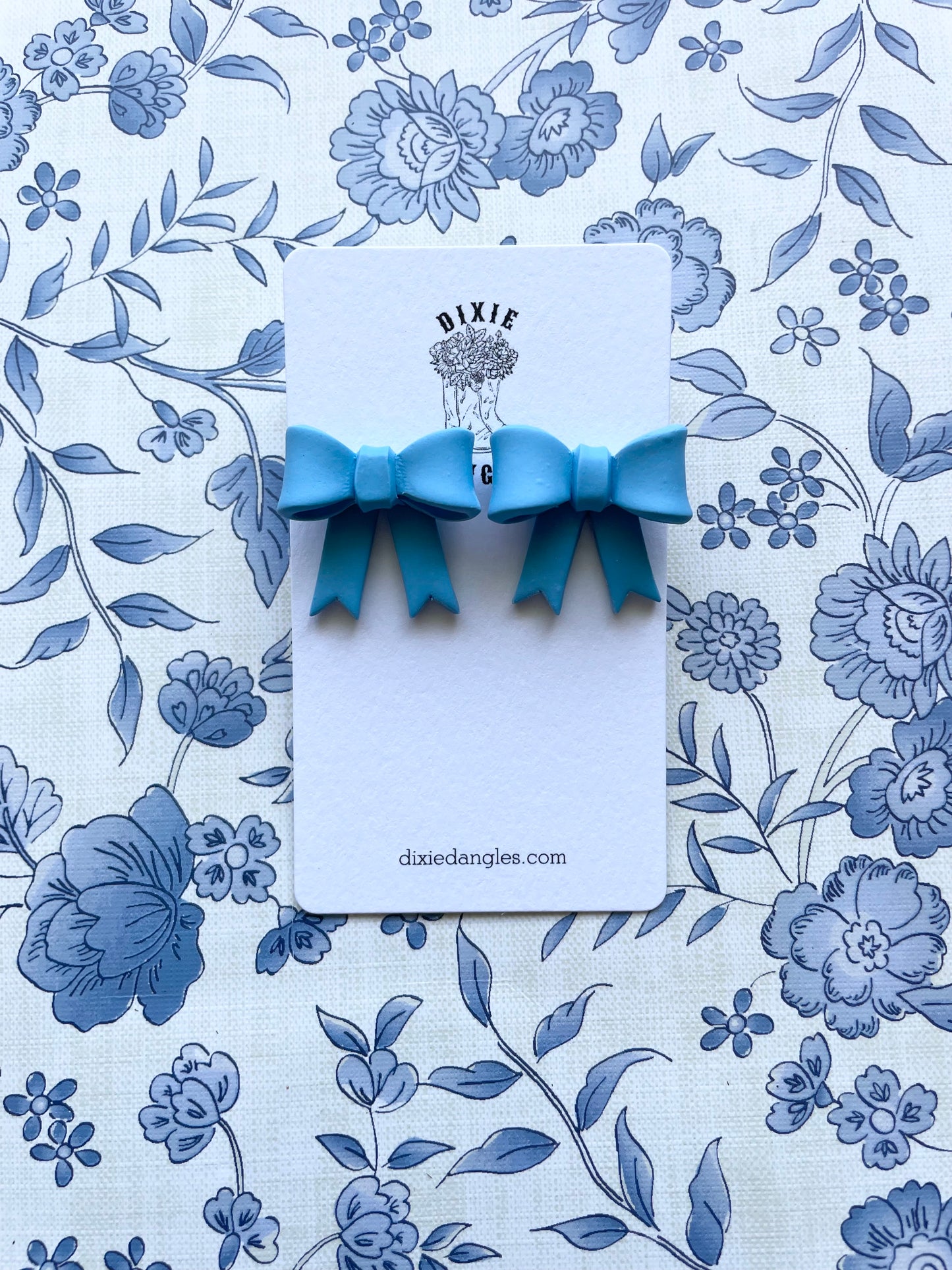 “Something Blue” Bow Studs - Large